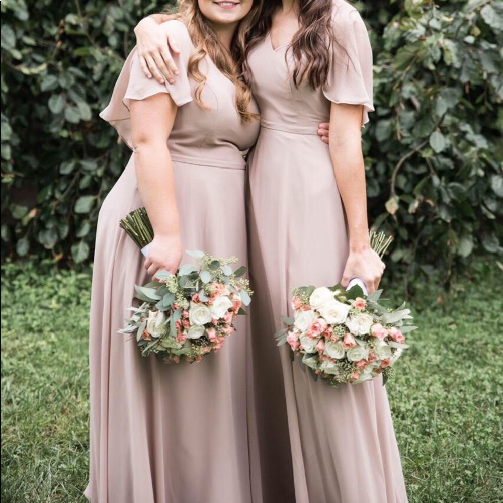Azazie Custom Taupe Bridesmaid Dress